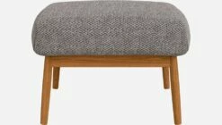 Habitat Repose-pieds En Tissu Bellagio - Gris Nocturne -meubles boutique repose pieds en tissu bellagio gris noir 1309981 2