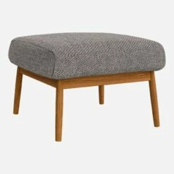 Habitat Repose-pieds En Tissu Bellagio - Gris Nocturne -meubles boutique repose pieds en tissu bellagio gris noir 1309985 1