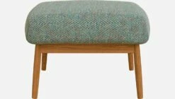 Habitat Repose-pieds En Tissu Bellagio - Vert Lagon -meubles boutique repose pieds en tissu bellagio gris vert 1309997 2