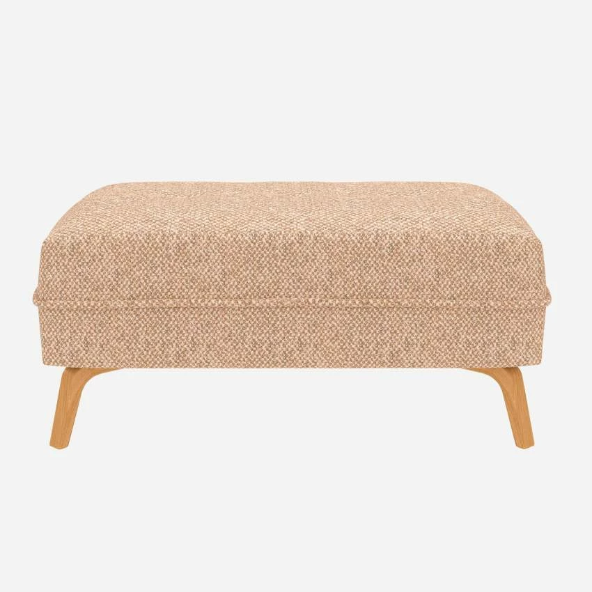 Habitat Repose-pieds En Tissu Bellagio - Orange Aurore 1 Habitat Repose-pieds En Tissu Bellagio - Orange Aurore