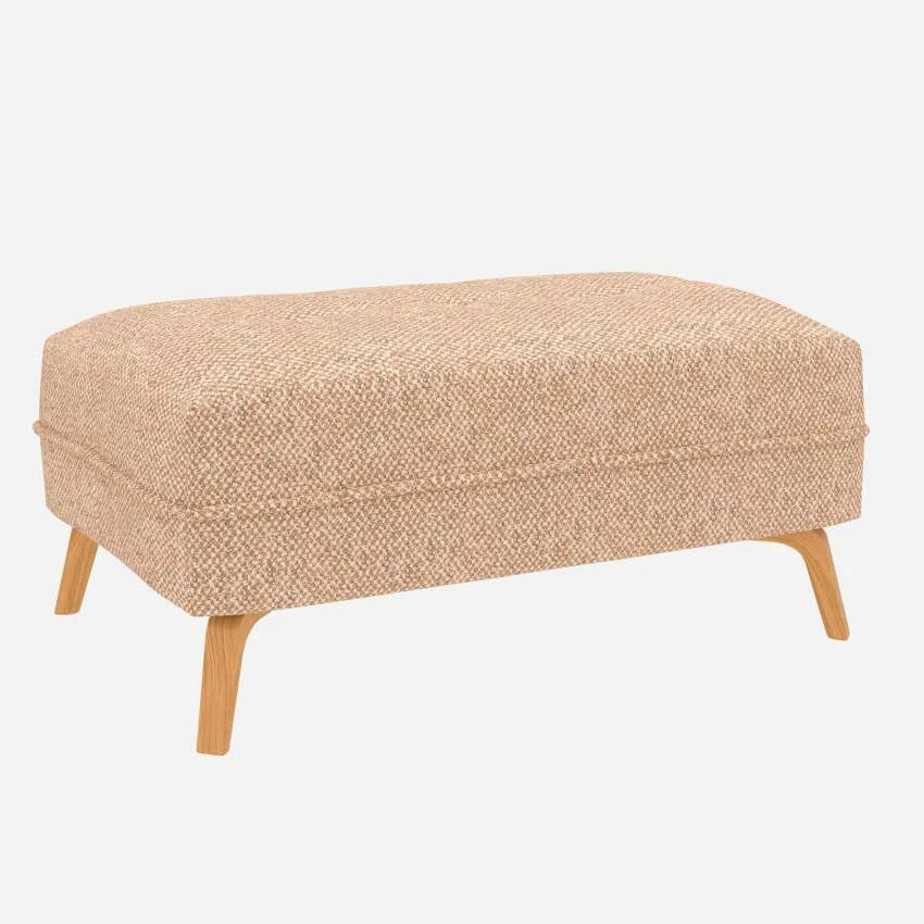 Habitat Repose-pieds En Tissu Bellagio - Orange Aurore 2 Habitat Repose-pieds En Tissu Bellagio - Orange Aurore – Image 2