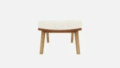 Habitat Repose-pieds En Tissu Bormio Blanc Albâtre Et Cuir Vintage - Pieds Chêne 10 Habitat Repose-pieds En Tissu Bormio Blanc Albâtre Et Cuir Vintage - Pieds Chêne -meubles boutique repose pieds en tissu bormio blanc albatre et cuir vintage pieds chene 10374325 2