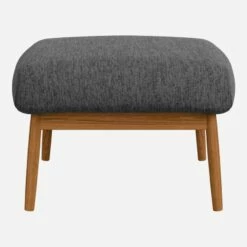 Habitat Repose-pieds En Tissu Copparo - Gris Ardoise -meubles boutique repose pieds en tissu copparo gris 1310029 1