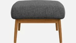 Habitat Repose-pieds En Tissu Copparo - Gris Ardoise -meubles boutique repose pieds en tissu copparo gris 1310029 2