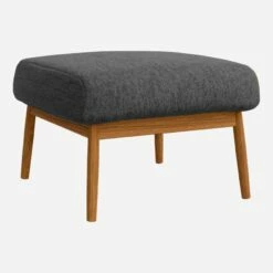 Habitat Repose-pieds En Tissu Copparo - Gris Ardoise -meubles boutique repose pieds en tissu copparo gris 1310033 1