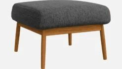 Habitat Repose-pieds En Tissu Copparo - Gris Ardoise -meubles boutique repose pieds en tissu copparo gris 1310033 2