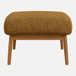 Habitat Repose-pieds En Tissu Copparo - Jaune Moutarde -meubles boutique repose pieds en tissu copparo jaune moutarde 1310005 1