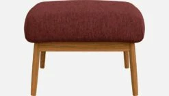 Habitat Repose-pieds Et Tissu Copparo - Rouge Amourette -meubles boutique repose pieds en tissu copparo rouge 1310021 2