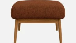 Habitat Repose-pieds En Tissu Copparo - Orange Rouille -meubles boutique repose pieds en tissu copparo rouille 1310013 2