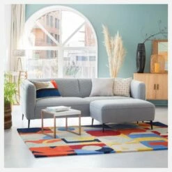 Habitat Repose-pieds En Tissu – Gris Clair -meubles boutique repose pieds en tissu gris clair 7120283