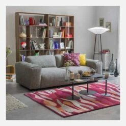 Habitat Repose-pieds En Velours - Gris Ardoise -meubles boutique repose pieds en velours gris argent 1245047 1