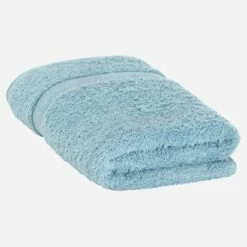 Habitat Serviette De Toilette En Coton - 70 X 140 Cm - Bleu