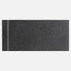 Habitat Serviette De Toilette En Coton - 70 X 140 Cm - Gris -meubles boutique serviette de toilette en coton 70 x 140 cm gris 1327279