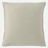 Habitat Taie D'oreiller En Coton - 65 X 65 Cm - Beige Et Vert Clair