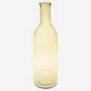 Habitat Vase Bouteille En Verre Recyclé – 15 X 50 Cm – Jaune