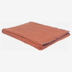 Habitat Fouta En Gaze De Coton - 100 X 180 Cm - Terracotta