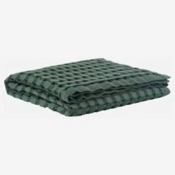 Habitat Plaid En Coton - 130 X 170 Cm - Vert