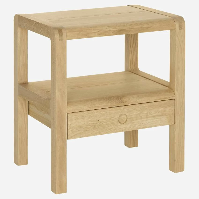 Habitat Table De Chevet En Chêne 1 Habitat Table De Chevet En Chêne