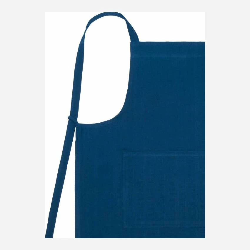 Habitat Tablier En Coton Bleu Cobalt 5 Habitat Tablier En Coton Bleu Cobalt – Image 5