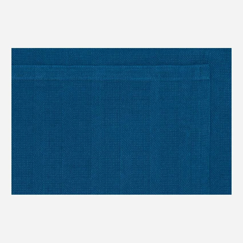 Habitat Tablier En Coton Bleu Cobalt 6 Habitat Tablier En Coton Bleu Cobalt – Image 6