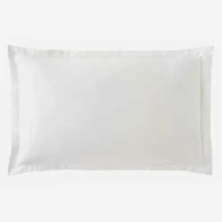 Habitat Taie D'oreiller En Satin De Coton - 50 X 80 Cm - Blanc