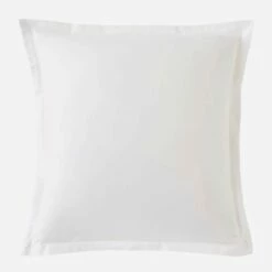 Habitat Taie D'oreiller En Satin De Coton - 65 X 65 Cm - Blanc -meubles boutique taie doreiller en coton 65 x 65 cm blanc 2558355 1