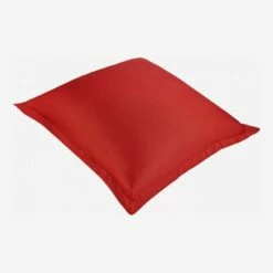 Habitat Taie D'oreiller En Satin De Coton - 80 X 80 Cm - Rouge -meubles boutique taie doreiller en coton 80 x 80 cm rouge 1085357 1