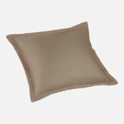 Habitat Taie D'oreiller En Satin De Coton - 80 X 80 Cm - Taupe -meubles boutique taie doreiller en coton 80 x 80 cm taupe 1091893 1
