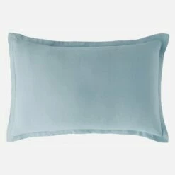 Habitat Taie D'oreiller En Lin - 50 X 80 Cm - Bleu Clair