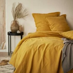 Habitat Taie D'oreiller En Lin - 50 X 80 Cm - Jaune Moutarde 10 Habitat Taie D'oreiller En Lin - 50 X 80 Cm - Jaune Moutarde -meubles boutique taie doreiller en lin 50 x 80 cm jaune moutarde 2559007 1