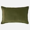 Habitat Taie D'oreiller En Lin - 50 X 80 Cm - Vert Kaki