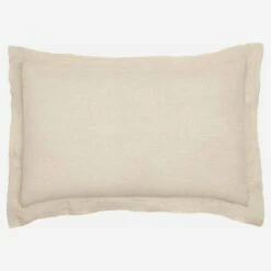 Habitat Taie D'oreiller En Lin - 50 X 80 Cm - Beige