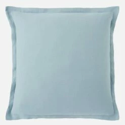 Habitat Taie D'oreiller En Lin - 65 X 65 Cm - Bleu Clair