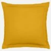 Habitat Taie D'oreiller En Lin - 65 X 65 Cm - Jaune Moutarde
