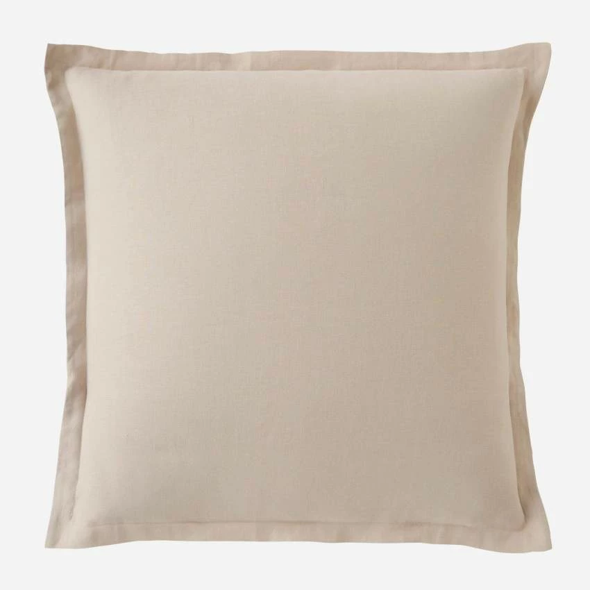 Habitat Taie D'oreiller En Lin - 65 X 65 Cm - Beige 5 Habitat Taie D'oreiller En Lin - 65 X 65 Cm - Beige – Image 5