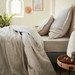 Habitat Taie D'oreiller En Lin - 65 X 65 Cm - Beige 11 Habitat Taie D'oreiller En Lin - 65 X 65 Cm - Beige -meubles boutique taie doreiller en lin 65 x 65 cm naturel 2559139 1