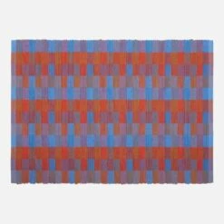 Habitat Lot De 2 Sets De Table En Coton - 35 X 50 Cm - Rouge -meubles boutique taleb s 2 set de table motifs roug 35x50 2421477 1