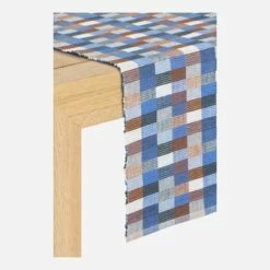 Habitat Lot De 2 Travers De Table En Coton - 140 X 40 Cm - Bleu 9 Habitat Lot De 2 Travers De Table En Coton - 140 X 40 Cm - Bleu -meubles boutique taleb travers motifs blue 140x40 2421473 1