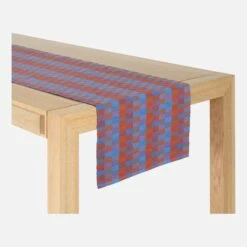 Habitat Lot De 2 Travers De Table En Coton - 140 X 40 Cm - Rouge -meubles boutique taleb travers motifs rouge 140x40 2421461 1
