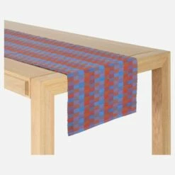 Habitat Lot De 2 Travers De Table En Coton - 140 X 40 Cm - Rouge