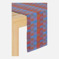 Habitat Lot De 2 Travers De Table En Coton - 140 X 40 Cm - Rouge -meubles boutique taleb travers motifs rouge 140x40 2421465 1