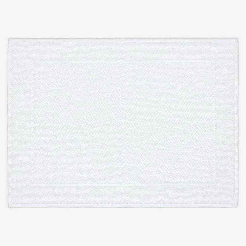 Habitat Tapis De Bain 80x60cm En Coton Blanc 1 Habitat Tapis De Bain 80x60cm En Coton Blanc