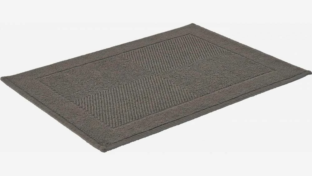Habitat Tapis De Bain 80x60cm En Coton Marron 6 Habitat Tapis De Bain 80x60cm En Coton Marron – Image 6
