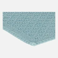Habitat Tapis De Bain En Coton - 50 X 70 Cm - Bleu -meubles boutique tapis de bain en coton 50 x 70 cm bleu 1211971 1
