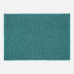 Habitat Tapis De Bain En Coton - 50 X 70 Cm - Vert Foncé -meubles boutique tapis de bain en coton 50 x 70 cm vert fonce 1088393 1