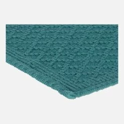 Habitat Tapis De Bain En Coton - 50 X 70 Cm - Vert Foncé -meubles boutique tapis de bain en coton 50 x 70 cm vert fonce 1211947 1