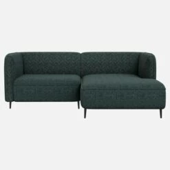 Habitat Canapé D’angle Droit En Tissu – Bleu