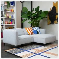 Habitat Canapé D’angle Droit En Tissu – Gris Clair -meubles boutique tedd canape ang drt gris clair hdr 6531927