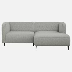 Habitat Canapé D’angle Droit En Tissu – Gris