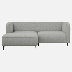 Habitat Canapé D’angle Gauche En Tissu – Gris